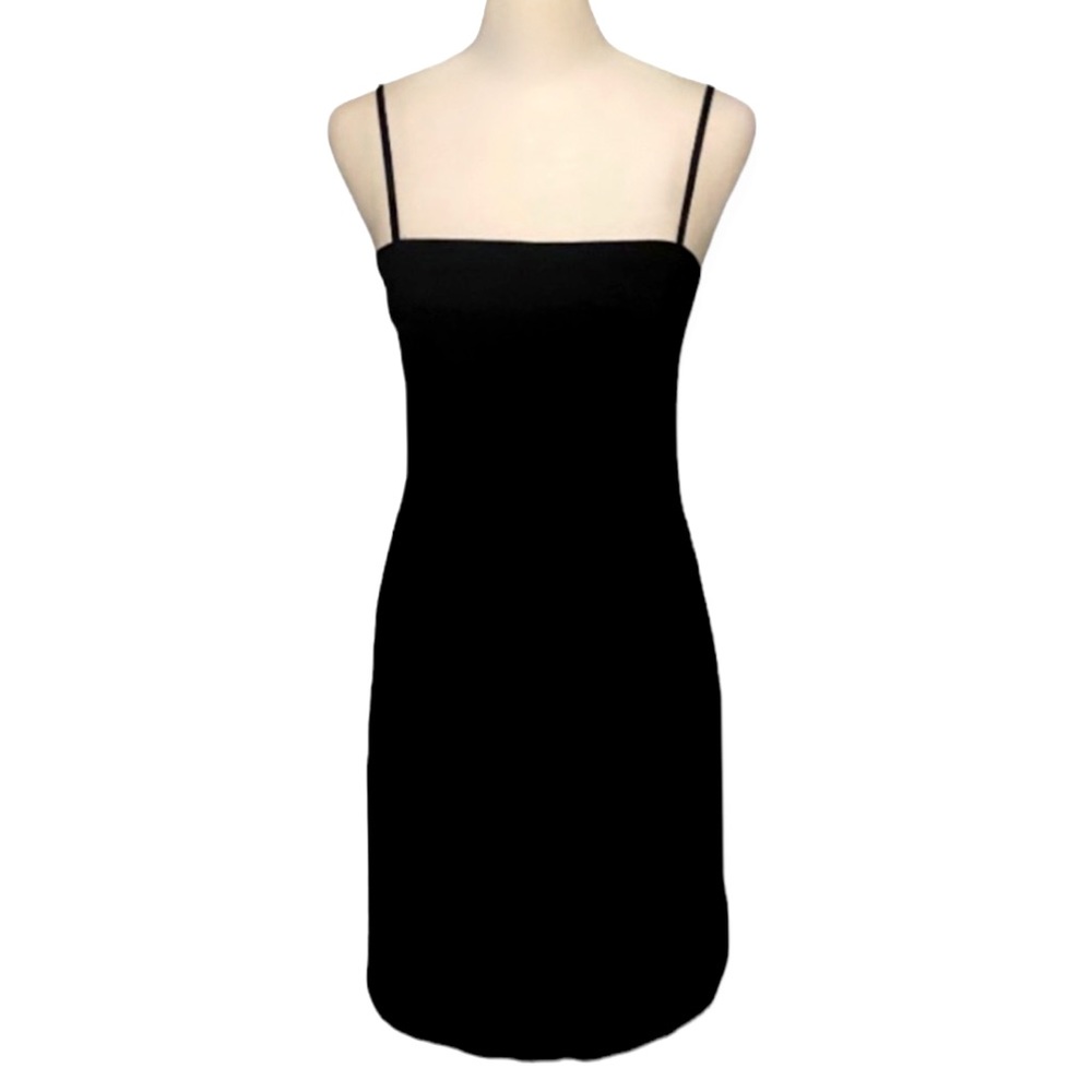 Vintage 90s Square Neck Little Black Dress size women’s medium / Clueless